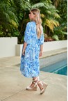 TIERS DRESS - blue pais